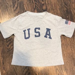 USA crop top